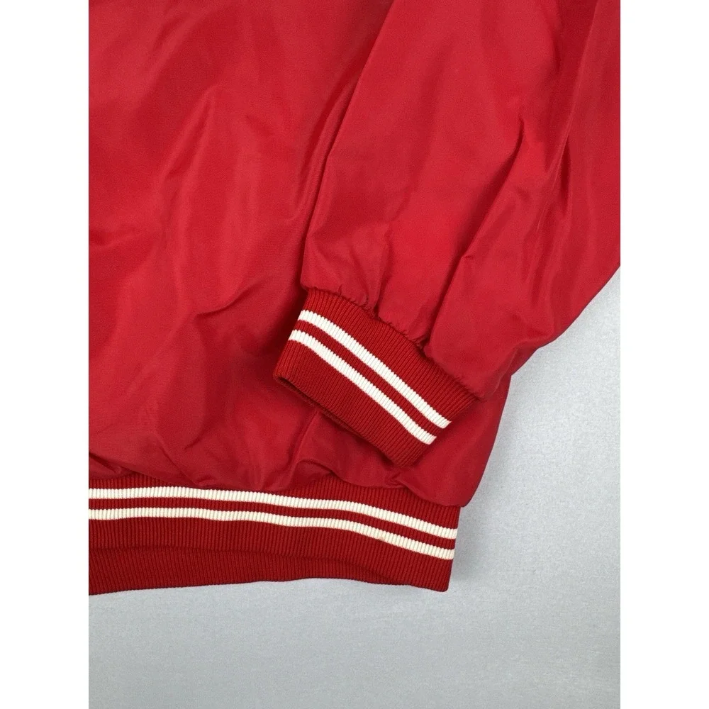Vintage 70s Russell Athletic Wisconsin Badgers Lined Nylon Windbreaker USA M